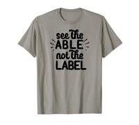Voir Le MÈME AABLE Not The Label Autism Awareness Walk T-Shirt
