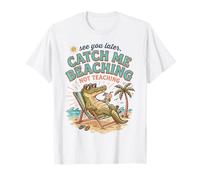 Voir Plus Tard Moi Attraper la Plage ne Pas enseigner Alligator 3 T-Shirt