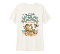 Voir Plus Tard Moi Attraper la Plage ne Pas enseigner Alligator 3 T-Shirt Haut de Gamme