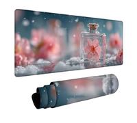 Voir Tapis de Souris XXL, Grand sous Main Bureau 1000x500x3mm Fleur, Haute Précision et Vitesse Mouse Pad, Desk Mat avec Base en Caoutchouc, Gaming Accessoire Bureau, pour PC Gamer, Laptop 1-4568