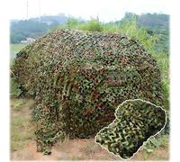 VOIRDA Filet de Camouflage Renforcé Oxford 1x1m À 10x20m Toile d'ombrage Pliable de Protection Solaire Couverture D'ombrage de Pergola pour Sol/Cache/Chasse/Oiseaux Vert(4x8m)