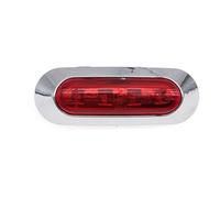 Voirrow 1 pc 12 V/24 V camion étanche côté marqueur lumière côté lumière clignotant Van caravane camion remorque dégagement lumière(Small Size Red)