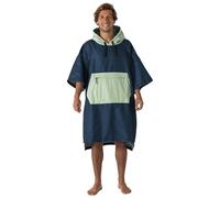 Voited - Poncho en polaire recyclée - Microfleece Poncho Ocean Navy / Cameo Green - Taille XS\/S Navy XS\/S