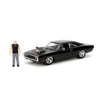 Voiture 1:24 Dodge Charger with Dom Toeretto Figure Black FF 1970
