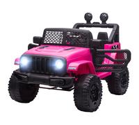 Voiture 4x4 Électrique Enfant 12 V 5 Km/H Max. Télécommande Incluse Effets Lumineux Sonores Lecteur Mp3 Usb Rose