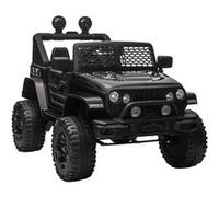Voiture 4x4 électrique enfant 2 moteurs 35 W 5 Km/h max. télécommande incluse effets lumineux sonores noir Noir G