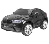voiture à batterie BMW X6M 2 places pour enfants + télécommande pour les parents - noir