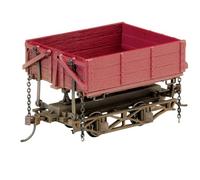 Voiture à benne latérale en bois - Oxyde rouge (3 boîtes)