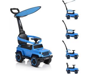 Voiture à enfourcher 4 en 1 Bleu