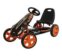 hauck Kart a Pedale GoKart Speedster, Avec Frein à Main et Siège Baquet Réglable -Utilisable de 4 à 8 Ans - Orange