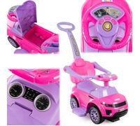 Voiture à pousser - COIL - COIL 3 en 1 - Rose - 3 modes de fonctionnement - Console avec sons