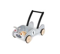 Voiture à pousser en bois massif Pinolino Kimi Argenté avec système de freinage - Mixte - A partir de 18 mois