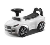 Voiture À Pousser Pour Tout-Petits-Vevor-Voiture Classique Pour Enfants Avec Volant Musical Et Rangement Sous Le Siège-Blanc