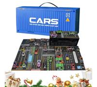 Voiture à Rebondissement - 24 Pièces Moulé Sous Pression De Taille Poche | Voiture Miniature Propulsée Par Friction Pour Garçons - Pour Les Élèves Les Les Tout-Petits Les Filles Le Salon La Salle De C