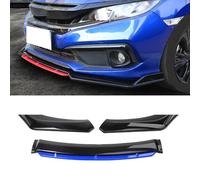Voiture ABS Becquets Avant Pare-Chocs Lèvre, pour BMW E90 E92 E93 M3 2009-2013 Spoiler Lıp Séparation Lame Anti-Collision Durable Protection Accessoires,B/Blue-Bright Black