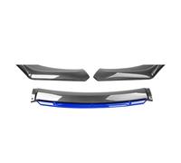 Voiture ABS Becquets Avant Pare-Chocs Lèvre, pour BMW F30 F31 3 Series 2012-2017 2018 Spoiler Lıp Séparation Lame Anti-Collision Durable Protection Accessoires,B/Blue-Carbon Fiber