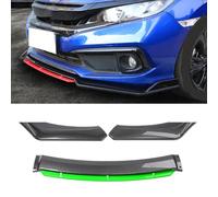 Voiture ABS Becquets Avant Pare-Chocs Lèvre, pour Golf 7 Golf MK7 GTI R Rline 2013-2016 Spoiler Lıp Séparation Lame Anti-Collision Durable Protection Accessoires,C/Green-Carbon Fiber