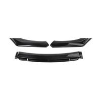 Voiture ABS Becquets Avant Pare-Chocs Lèvre, pour Peugeot 208 2012-2018 Spoiler Lıp Séparation Lame Anti-Collision Durable Protection Accessoires,A/Black-Bright Black