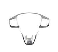 Voiture Accessoires Intérieurs pour Ford pour Fiesta MK8 2017 2018 2019 2020 2021 Accessoires ABS Fibre Carbone Garniture Volant Voiture Bouton Commande Couvercle Cadre