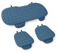 Voiture Accessoires Lupex Housse de siège 3 pièces Universel Auto | Protection Siège 2 Avant et 1 Arrière | Protecteur Confort Automobile Coussin Intérieur (Bleu Clair)