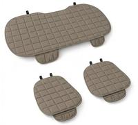 Voiture Accessoires Lupex Housse de siège 3 pièces Universel Auto | Protection Siège 2 Avant et 1 Arrière | Protection Confort Automobile Coussin Intérieur (Beige)
