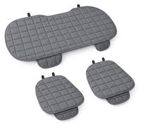 Voiture Accessoires Lupex Housse de siège 3 pièces Universel Voiture | Protection Siège 2 Avant et 1 Arrière | Protecteur Confort Automobile Coussin Intérieurs (Gris)