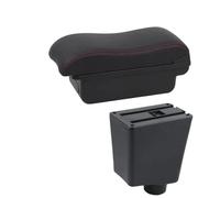 Voiture Accoudoir Accoudoir Pour R&enault Pour Clio 3 Pour R&enault Pour Captur Pour Clio 4 III IV Boîte D'accoudoir De Voiture Boîte De Rangement Pièces De Rénovation Accoudoirs Boîte(A2 red line No