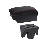 Voiture Accoudoir Boîte Pour VW Pour Golf 6 Pour Golf 5 Mk6 MK5 Pour Jetta 5 Pour Sagitar 2007-2012 Boîte D'accoudoir Intérieur Voiture Cendrier Spécial Rénovation Interface USB(A1 Black red 7USB)
