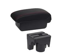 Voiture Accoudoir Boîte Pour VW Pour Golf 6 Pour Golf 5 Mk6 MK5 Pour Jetta 5 Pour Sagitar 2007-2012 Boîte D'accoudoir Intérieur Voiture Cendrier Spécial Rénovation Interface USB(C1 Black red NO USB)