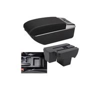 Voiture Accoudoirs Accoudoir Central Pour Voiture Boîte De Rangement Pour Pièces Rechange Console Pour VW Pour Polo 2018-2022(C White line 7USB)