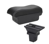 Voiture Accoudoirs Pour Chevrolet Pour Trax Tracker 2013-2017, Accoudoir Voiture Boîte Rangement Pour Voiture Accoudoir Double couche(B Black white 3USB)