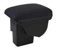 Voiture Accoudoirs Pour Kia Pour Soul 2010 2011 2012 2013 Boîte Rangement Accoudoir Voiture Accoudoir Double couche(B Black leather)
