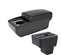 Voiture Accoudoirs Pour Mazda 2 Pour CX-3 2018 2019 2020 Boîte Rangement Pour Accoudoir Voiture Accoudoir Double couche(A Black line NO USB)