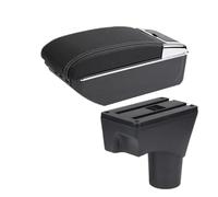 Voiture Accoudoirs Pour Nissan March Micra K13 2010-2022 Accoudoir De Voiture Accoudoir Double couche(D white line 7USB)