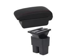 Voiture Accoudoirs Pour Nissan Pour NV200 Accoudoir Boîte Rangement D'accoudoir De Voiture Accoudoir Double couche(B red line 3USB)