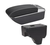 Voiture Accoudoirs Pour Peugeot 2008 2019-2024 Accoudoir De Voiture Avec Cendrier, Pièces De Rénovation Accoudoir Double couche(D Black white NoUSB)