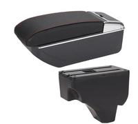 Voiture Accoudoirs Pour Peugeot 2008 2019-2024 Accoudoir De Voiture Avec Cendrier, Pièces De Rénovation Accoudoir Double couche(D Black red No USB)