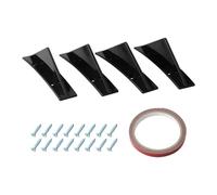 Voiture Aileron Becquet De Diffuseur De Pare-Chocs Arrière Voiture pour Mazda 3 6 CX-5 CX7 CX3 CX5 626 M3 M5 MX5 RX8 pour Becquets Atenza 4 Pièces (Color : Noir)