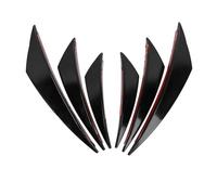 Voiture Aileron De Pare-Chocs Avant Universel pour Voiture Diffuseur Garniture Canard(Noir)