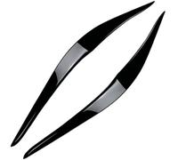 Voiture Aileron Latérale Bandeau Garniture Phare Avant Autocollant Protection Compatible Avec Les Série 2 F22 F23 2015 2016 2017 2018 2019(Glossy Black)