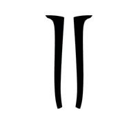 Voiture Aileron Latérale Compatible Avec VW Pour Polo 9N 2001 2002 2003 2004 2005 2006 2007 2008 2009 Aileron Latéral Lunette Arrière Canard Coffre Pour Pièces Détachées(Glossy Black)