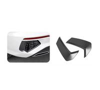 Voiture Aileron pour A-UDI A3 8Y 2021 2022 2023 Becquet De Pare-Choc Avant Et Arrière Couvercle De Panneau Couteau À Air Garniture Autocollante (Color : Bright Black)