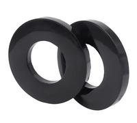 Voiture Amortisseurs Lot 2 Coussinets D'insonorisation Universels pour Automobile Amortisseur Montage Supérieur Tour, Bague en Caoutchouc Pièce Roulement D'amortisseur(Le Noir)