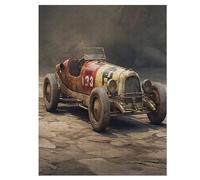 Voiture Ancienne Puzzles en Bois Adultes Et Adolescents 500 Pieces Enfants Puzzle Décoration Mur Moderne Art Jouets Cadeau Intéressants 55×41cm