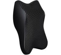 Voiture appui-tête coussin oreillers de cou en mousse à mémoire coussin de siège de voiture pour passager conducteur 22*30cm Noir