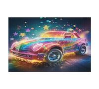 Voiture Arc-en-Ciel Puzzles Adulte 1000 Pieces Cadeau Famille Puzzle Classique 3D EnfFourmisJouet en Bois Cadeau Unique (75×50cm)