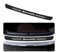 Voiture Arrière Protection des Pare-Chocs pour Hyundai Santa-FE, Fibre Carbone Auto Porte Coffre Seuil de Bande Plaque Seuil de Coffre