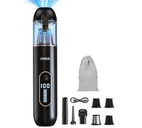 Voiture Aspirateur Main Sans Fil: 19000Pa Portable Puissant Aspirateur 7500mAh - Mini Rechargeable USB Aspirateur Petit avec 3 Filtres - Aspirateur à Main pour Car Bureau Table Canapé Maison Matelas