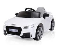 voiture audi TTRS electrique giantex pour enfants,blanc,12V max. 5 Km/h, double porte avec télécommande 2.4G,2 moteurs , mp3, lumières LED Blanc G