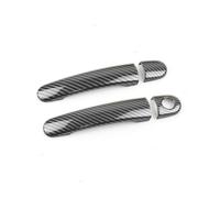 Voiture Avant Et Arrière Poignée Porte Extérieu Pour VW Pour Passat Pour Jetta Pour Bora Pour Golf Pour Lapin Pour Polo Pour Lupo Voiture Poignée Porte Extérieure Couvre Décor(Carbon Texture 2)